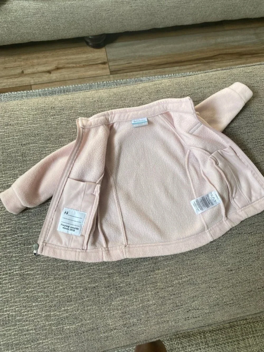 Columbia Toddler Girls Benton Springs Fleece Jacket Light Pink 12-18 Months
